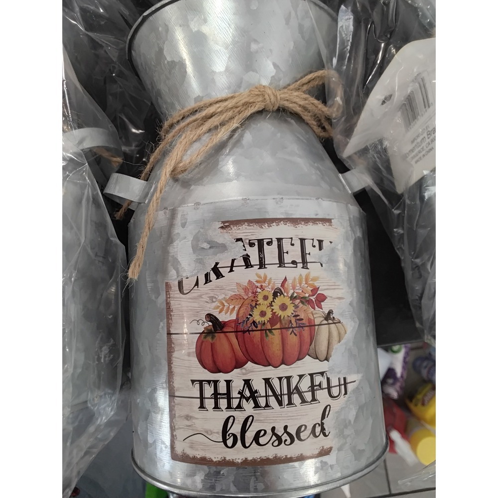 Farmhouse Fall Decor Bundle – 12 Galvanized Buckets - Picture 4 of 11